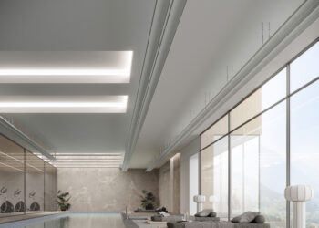 Design e tecnica uniti con semplicità con i profili radianti a soffitto cross®
