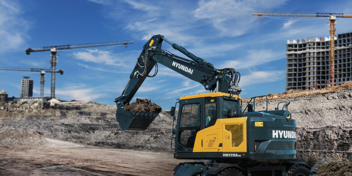 Hyundai Construction Equipment lancia i nuovi Escavatori Gommati Serie A