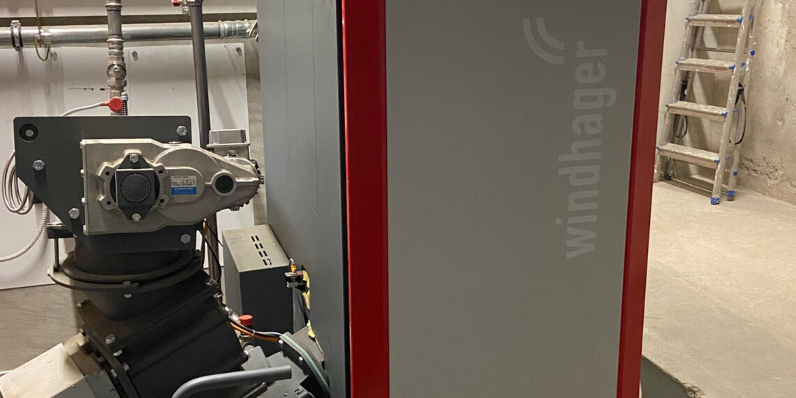 Modernissimo sistema di riscaldamento a cippato ecosostenibile della Windhager