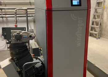 Modernissimo sistema di riscaldamento a cippato ecosostenibile della Windhager