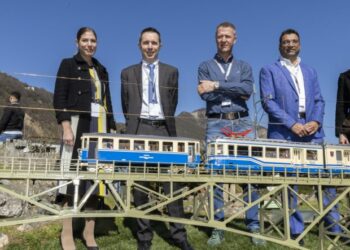 Il treno storico della Vigezzina-Centovalli è alla Swissminiatur
