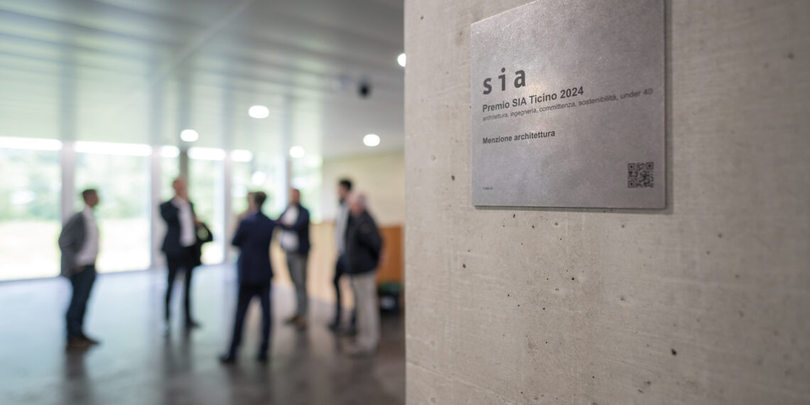 Posata la targa del Premio SIA Ticino 2024 – menzione “Architettura”