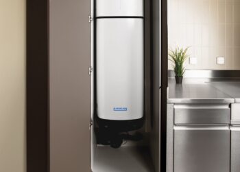 Pompa di calore da incasso per acqua calda NUOS E di Domotec: L’alternativa conveniente ed ecologica al bollitore elettrico da incasso