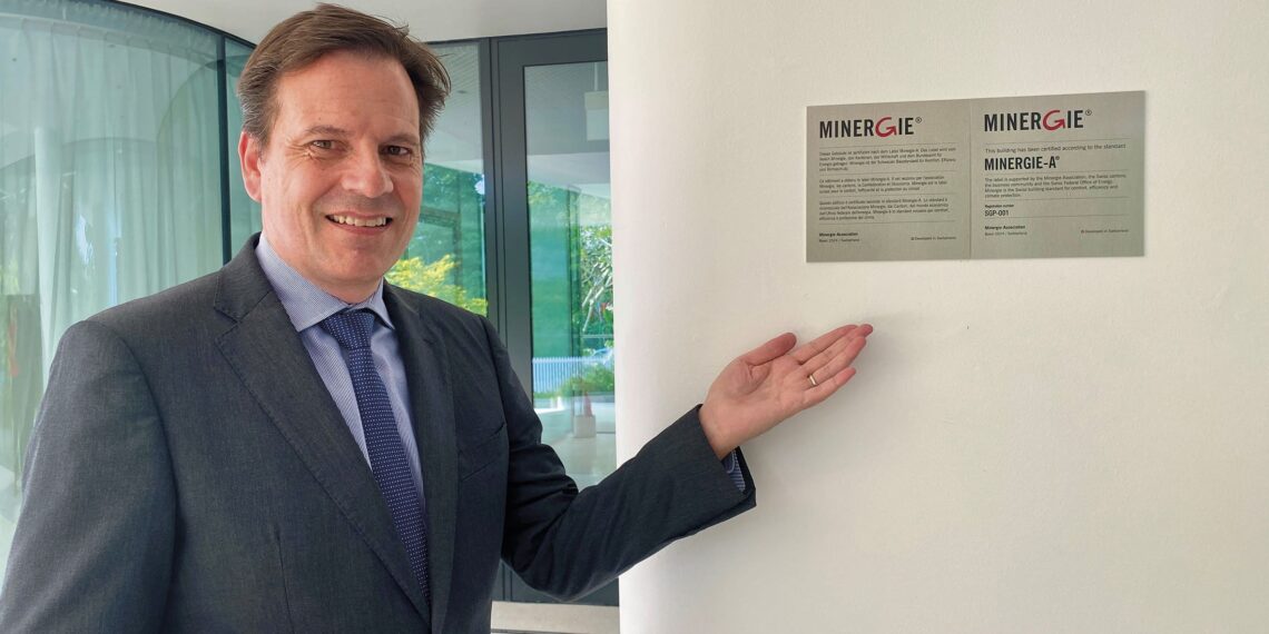 La prima ambasciata svizzera a ricevere la certificazione Minergie-A